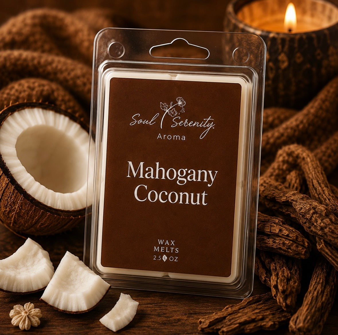 Wax Melts Aromaticos Mahogany Coconut